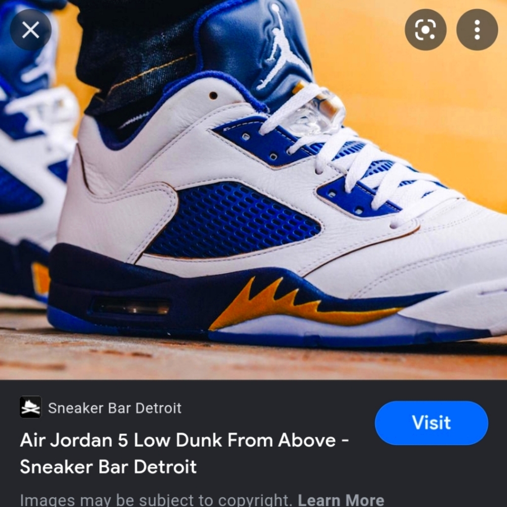 Jordan retro 5 dunk from above lows